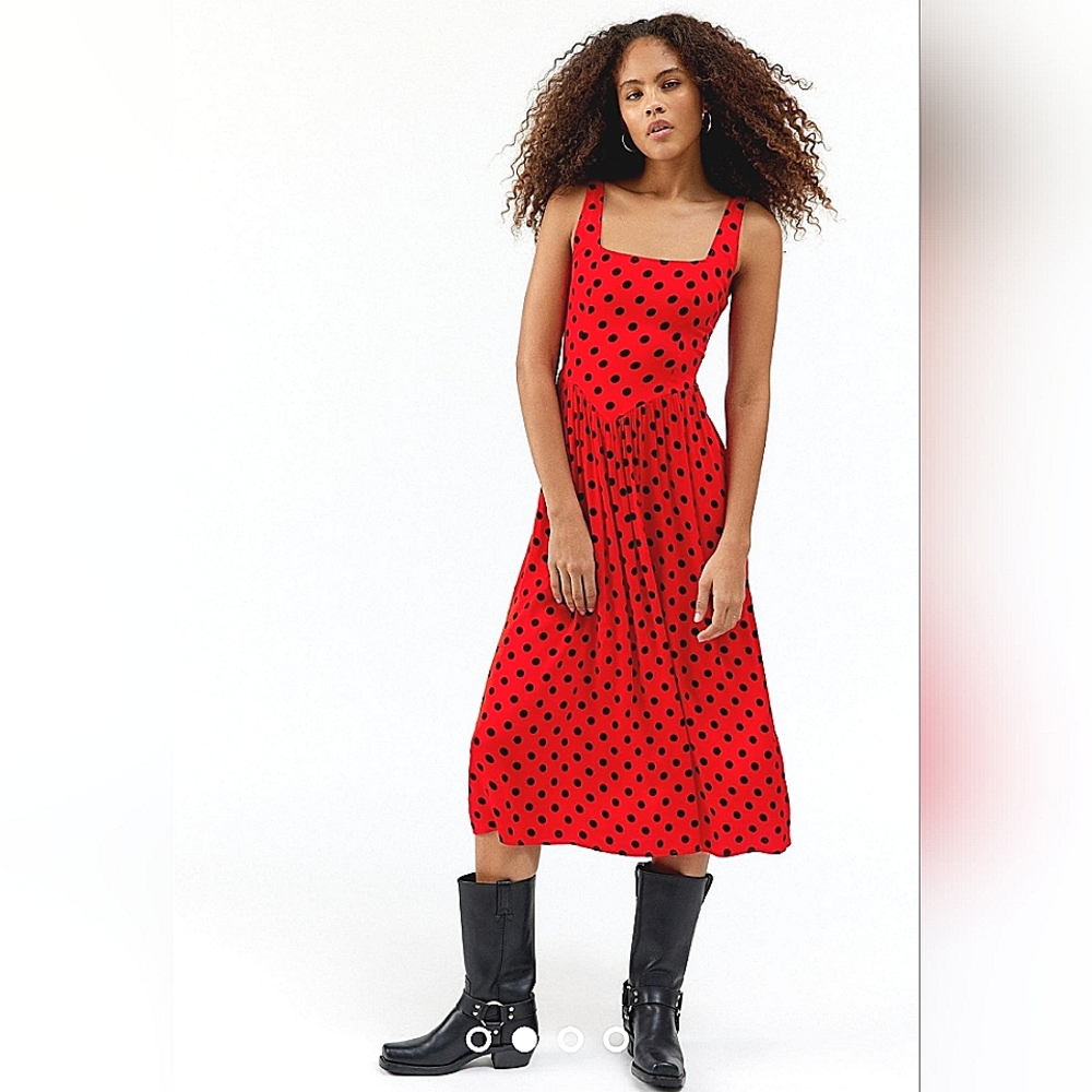 UO | Lydia Polka Dot Dress | SZ L